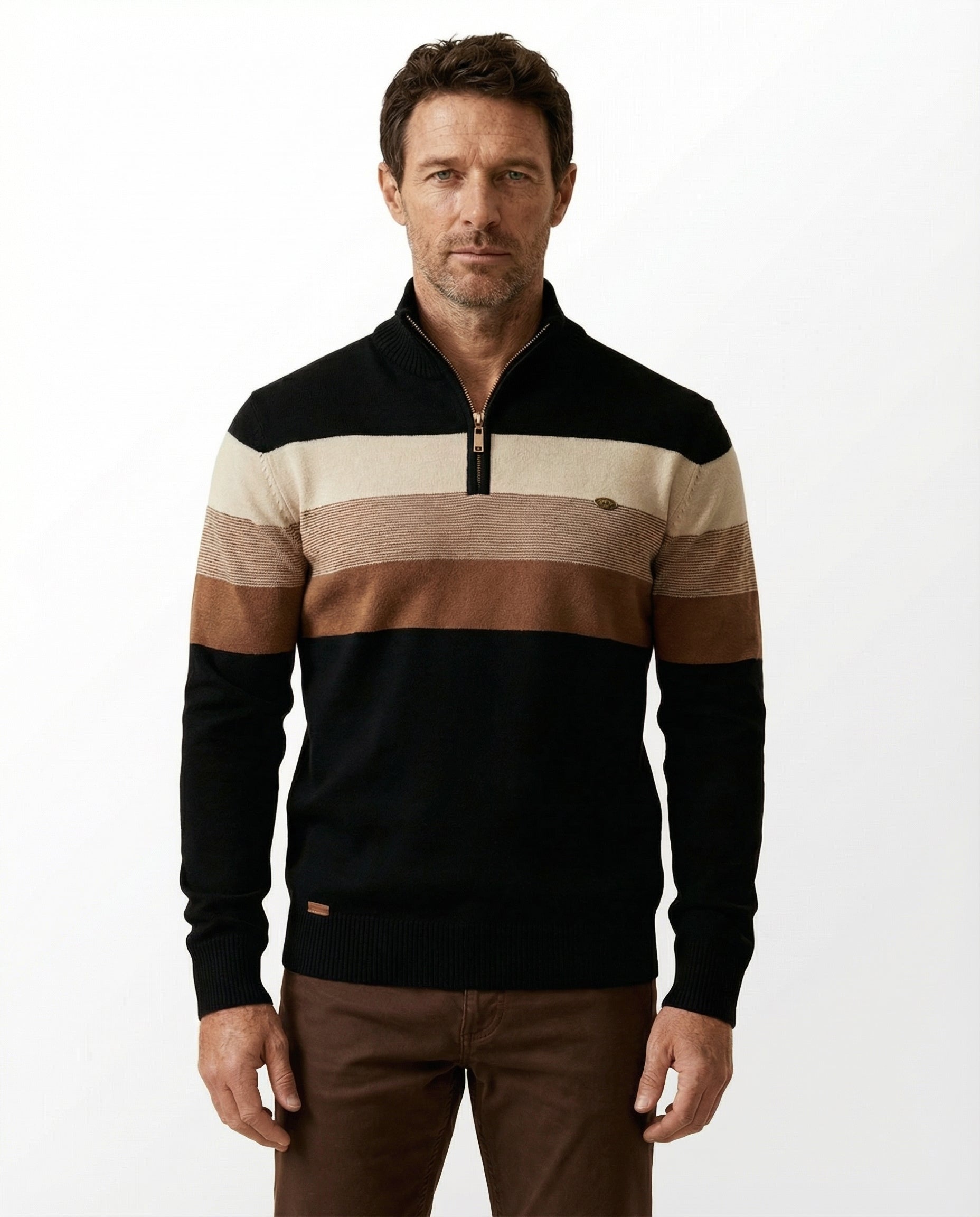 Vincenzo Aureli™ | Maglia in Cotone con Zip