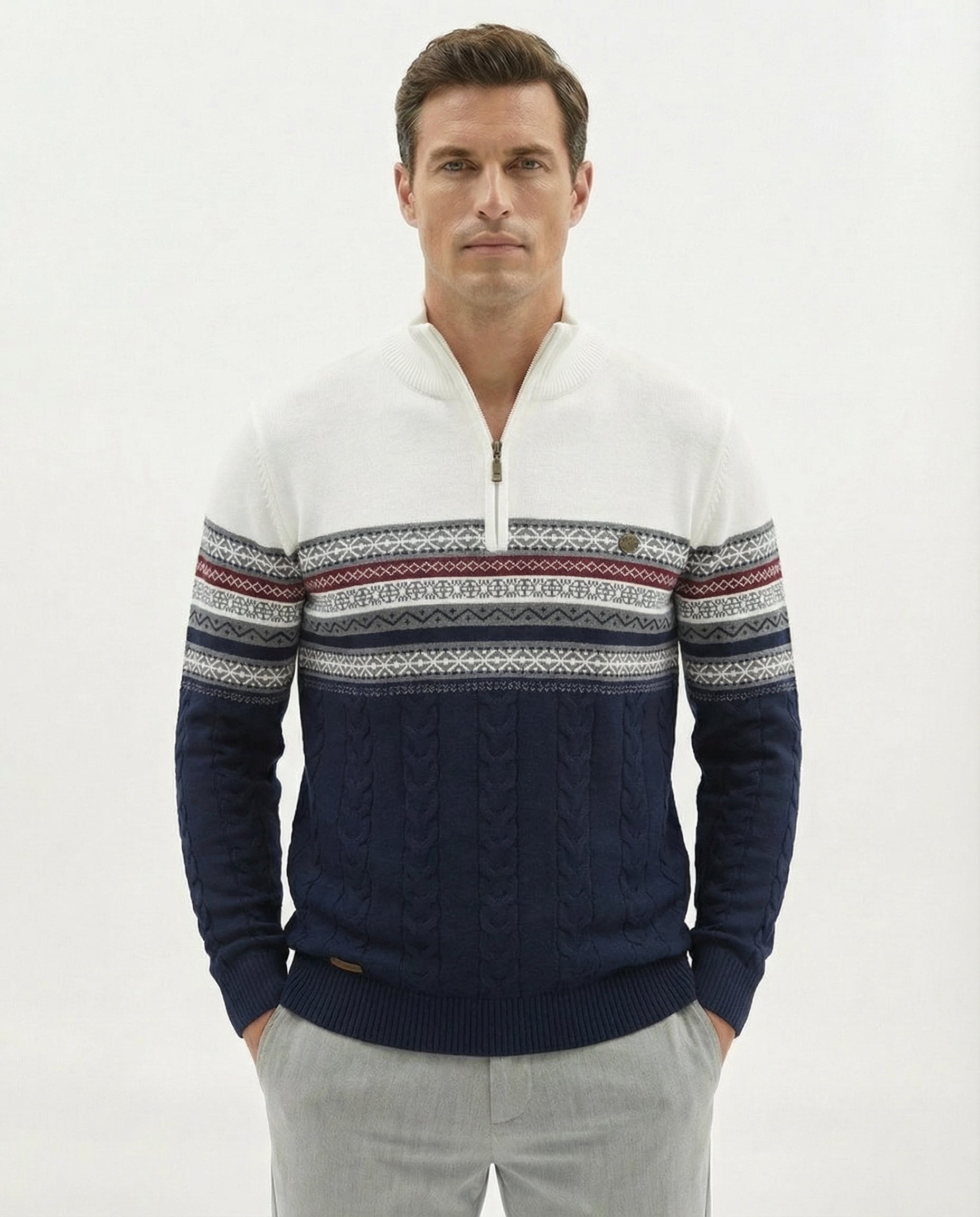 Vincenzo Aureli™ | Maglia Sartoriale con Zip